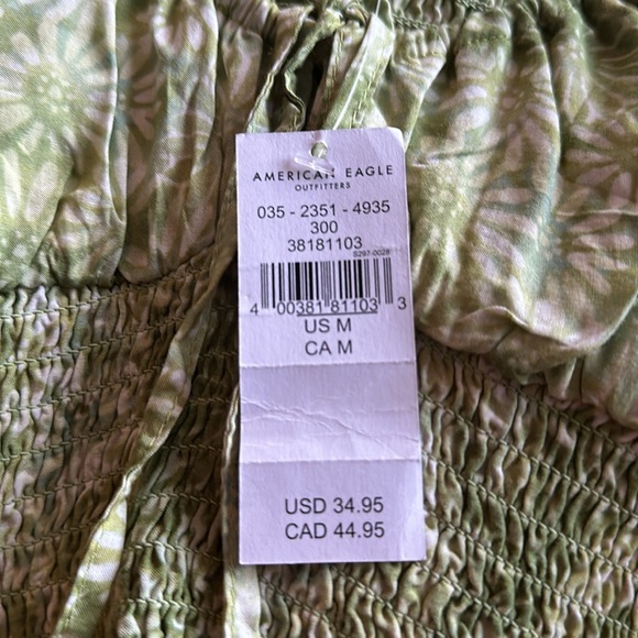 Green American eagle crop top. - Picture 2 of 2